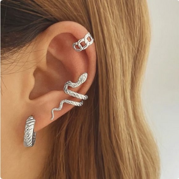 3 Pcs. Silver ~ Fashionable Trends Ear Wrap - Picture 1 of 5